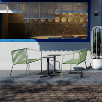 Ensemble de bancs de table de pique-nique en aluminium pour jardin, salle à manger, patio, parc, villa, cour, ferme, mobilier d'extérieur polyvalent