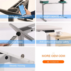 Nuevo diseño moderno económica práctica ergonómico autónomo altura ajustable de Control eléctrico de pie Marco de escritorio - Product Image 6