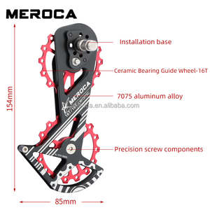 Dérailleur arrière de vélo de route MEROCA 16T en alliage d'aluminium avec roulement en céramique, roue de guidage compatible avec les modèles 5800 6800 <span class=keywords><strong>R8000</strong></span> - Product Image 6