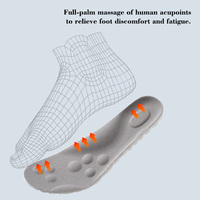 Semelles de sport 4D Cloud Technology respirantes, absorbant les chocs, en mousse à mémoire de forme, inserts de chaussures en PU massant, semelles de course à pied très vendues
