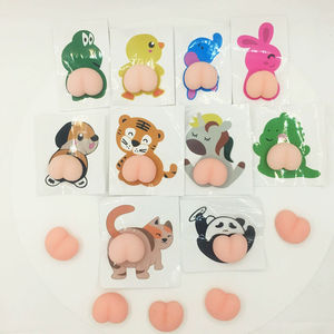 Lindos Juguetes Antiestrés de Dibujos Animados 3D con Forma de Trasero de Melocotón, Figuras de Dibujos Animados para Niños, Juguetes Mochi - Product Image 2