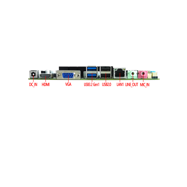 ELSKY In-tel Cerelon j4125 J6412 N100 Cpu Fanless Mini-ITX Motherboard VGA LVDS/EDP Low Consumption 15 years life motherboard