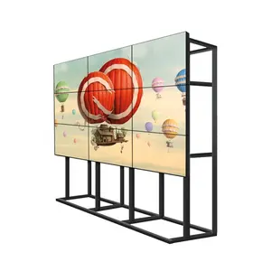 Chaîne de marguerite 4K 2x2 55 pouces support de sol intérieur 3.5MM lunette système de vidéosurveillance écran LCD affichage vidéo mural