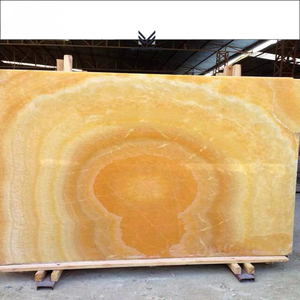 Dalle d'onyx jaune naturel poli, épaisseur 15-25 mm, pour plans de travail de cuisine intérieurs et revêtements de sol de villa, avec garantie à vie - Product Image 1