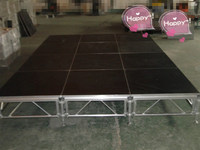 Équipement de salon professionnel en aluminium pour l'extérieur, podium de scène de danse, podium portable, DJ mobile, éclairage, scène de fête de mariage, plateforme