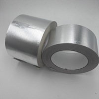 Ruban adhésif en aluminium renforcé avec fibre de verre, réfléchissant, isolant, résistant à la chaleur, ignifuge, adhésif à base de solvant, pour masquage