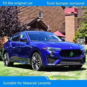 Uto parts-piezas para asaserati evante, modelo deportivo modificado, rejilla de parachoques frontal de fibra de carbono, cubierta de labio frontal - Product Image 2