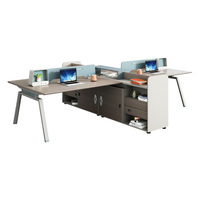 Mobilier de bureau du personnel de l'usine Bureau des employés Bureau Table ouverte Poste de travail avec écran