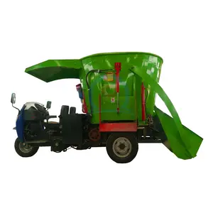 hot sale easy operate tmr cattle forage mixer fibrous feed blending equipment sheep fodder processing machine