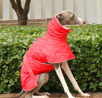 Herbst-Winter-Korallenfleece-Mantel für Greyhound, Whippet, Windhund mit Leinenhalterung und Bauchbedeckung für Kleine, Mittlere und Große Hunde