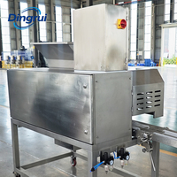 Machine automatique de formage de galettes, machine à former des burgers en acier inoxydable pour ligne de production de nuggets avec fonction de panure et d'enrobage