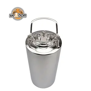 Homebrewing bira fıçısı 19L yeni top kilit 5.0 Gal paslanmaz çelik Corny Kegs Cornelius fıçıları