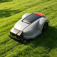 Tondeuse à gazon robotisée électrique, largeur de coupe de 200 mm, avec fil de délimitation, batterie au lithium 24 V 4,4 Ah, pour jardins privés et cours de villas