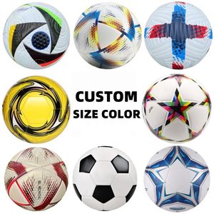 Özel Logo makinesi dikişli futbol topu futbol eğitimi topu özelleştirilmiş boyutu dayanıklı kapalı/açık kullanım spor promosyon hediyesi - Product Image 3