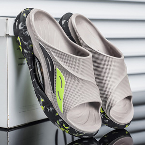 Pantuflas para <span class=keywords><strong>Hombre</strong></span>, Modernas, con Bloques de Color, Ligeras, Deportivas, Resistentes al Olor, Resistentes al Desgaste, <span class=keywords><strong>Chanclas</strong></span> Casuales de Playa - Product Image 4