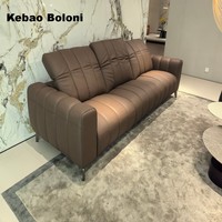 Boloni Home Ensemble de canapés en cuir véritable de haute qualité Plusieurs options de conception principale Technologie de brevet pour le parc scolaire Villa Warehouse