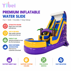 Commercial PVC <strong>Inflatable</strong> <strong>Bouncer</strong> Water Slide Outdoor Silp Slide Waterslide with Pool Water Game <strong>Inflatable</strong> <strong>Bouncer</strong> - Product Image 2