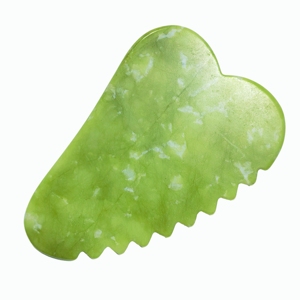 Grand peigne Gua Sha en jade Xiuyan à dents multiples pour le cuir chevelu, le visage et le corps, pour l'acupression - Product Image 5