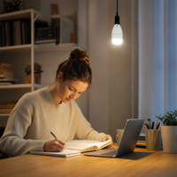 Lampe LED en forme de T 5W, douille E27 B22, 6500K, 80LM/W, AC165-265V, haute luminosité pour l'éclairage résidentiel domestique