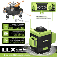 Usine en gros 4D 16 lignes vert bricolage niveau Laser rotatif auto-nivelant 50m Distance de travail Laser industriel alimenté par batterie