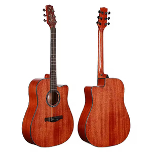 جيتار صوتي صيني MOLLO M-91C مقاس <span class=keywords><strong>41</strong></span> بوصة مصنوع يدويًا بسطح من خشب التنوب الصلب وجسم من خشب الماهوجني، تصنيع حسب الطلب - Product Image 1