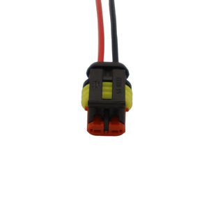 Conector Automotriz Serie 1.5, 2 Posiciones, Negro, Rojo, Amarillo, Plástico, 282080-1 - Product Image 1