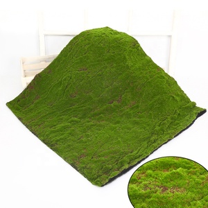 Heno de renos y hierba de panel, hoja decorativa de árbol preservada, bonsái sintético, musgo cuadrado artificial de alta calidad - Product Image 1