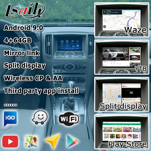 Écran 7 pouces <span class=keywords><strong>Android</strong></span> CP <span class=keywords><strong>AA</strong></span> pour Infiniti G37 G25 2007-2014 avec navigation GPS sans fil <span class=keywords><strong>auto</strong></span> par Lsailt - Product Image 2