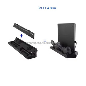 Tp4-023b Trò chơi giao diện điều khiển cho Dobe <span class=keywords><strong>PS4</strong></span> Đa-Chức năng sạc đứng cho <span class=keywords><strong>PS4</strong></span> Slim Quạt làm mát cho <span class=keywords><strong>PS4</strong></span> Slim Pro Trò chơi phụ kiện - Product Image 2