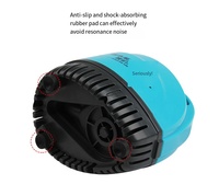 Pompe de fontaine d'étang à poissons silencieuse avec pompe submersible en plastique à aspiration inférieure