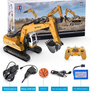WLtoys 16800 1:16 Excavatrice RC tout métal avec simulation de fumée <span class=keywords><strong>hydraulique</strong></span>, modèle de véhicule d'ingénierie sur chenilles en alliage - Product Image 4