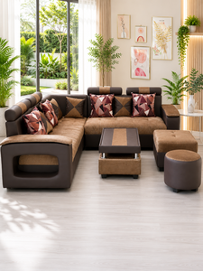 Sofá Moderno Sudut Hole, Sofá Seccional para Sala de Estar, Muebles de Sofá con Tapicería Personalizada - Product Image 2