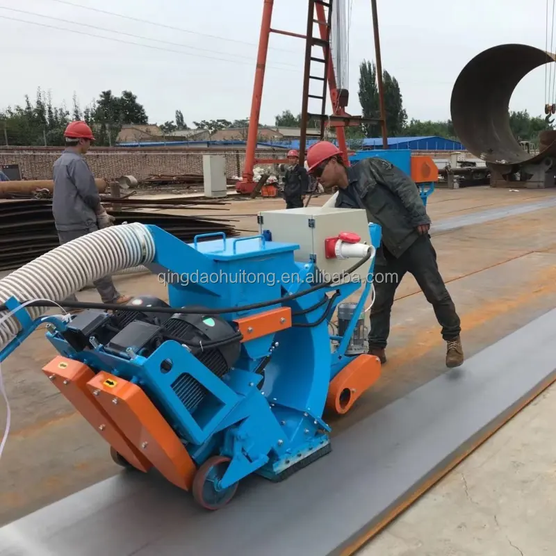 Ship Deck Rust Removal Horizontal Mobile Shot Blasting Machine