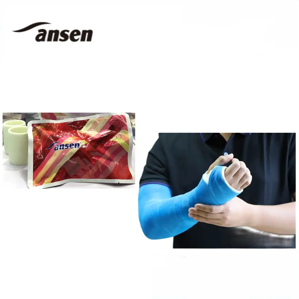 Medical Supplies Orthopedic Fiberglass Casting Tape Hospital Disposable Gypsum Bandage for Arm Leg Fracture