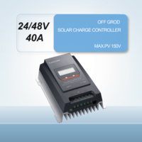 Lumiax MT4015 MAX PV contrôleur de Charge solaire automatique 150V 40A 24V/48V contrôleur d'éclairage RoHS écran LCD MPPT 2000W