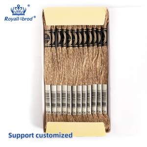 Hoàng gia 29 màu sắc 150D/2*6 kim loại thêu chủ đề nhuộm Cross Stitch Crochet may tay đan 12 cái/hộp - Product Image 5