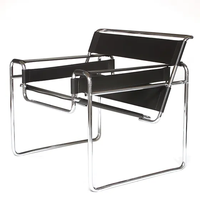 Nouvelle Arrivée - Fauteuil Simple en Cuir Style Industriel Médiéval, Canapé Tendance pour Célébrités d'Internet avec Matériaux en Acier Inoxydable pour Restaurant