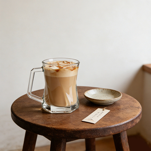 แก้วน้ำทรงบิดเกลียวคุณภาพสูง ขายดี แก้วใส 250 มล. แก้วชา แก้วกาแฟ แก้วน้ำมีหูจับ - Product Image 3