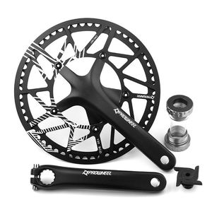 Prowheel vélo vélo pédalier en alliage d'aluminium pliant vélo manivelle 130BCD vtt montagne manivelle bras pour vélos de route adapté pour <span class=keywords><strong>Shimano</strong></span> - Product Image 1