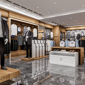 Perlengkapan Dekorasi Toko Pakaian Pria Kelas Atas, Furnitur Display Butik untuk Desain Konter Toko Penjahit - Product Image 2