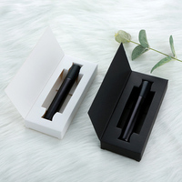 SUMEEAR Flacon pulvérisateur de parfum en verre noir mat 15 ml avec pompe, pulvérisateur UV-électroplaqué, bouchon personnalisé, rechargeable, diffuseur à bâtonnets