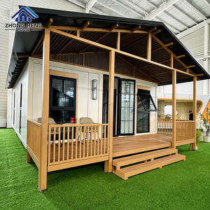 บ้านคอนเทนเนอร์เหล็กแบบขยายได้ขนาด 20 ฟุต 40 ฟุต สไตล์โมเดิร์น หรูหรา ราคาโรงงาน พร้อมระเบียงสำเร็จรูป วิลล่าแบบโมดูลาร์ โกดังเก็บของ สไตล์อเมริกัน สำหรับสวนหลังบ้าน - Product Image 2