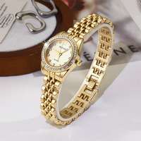 Montre pour femme de luxe sertie de diamants, chaîne à trois rangs, vintage, élégante, multicolores, quartz, polyvalente pour les cadeaux quotidiens
