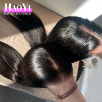 Perruques frontales en cheveux humains brésiliens vierges en gros, dentelle transparente pour perruques sans colle 13x6 en cheveux Remy pleins, longues, avec baby hair