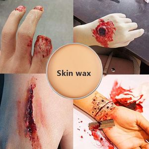 Kit de maquillaje de Halloween esqueleto Zombie payaso sangre piel textura látex cara cuerpo pinturas cicatriz cera disfraces festivales - Product Image 3