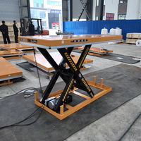 Table élévatrice à ciseaux fixe, plateforme hydraulique robuste avec protection contre les surcharges