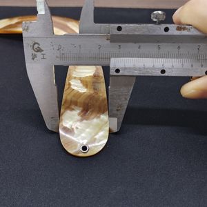 Artisanat naturel jaune nacre coquille Sport pêche leurres cuillère accessoires dur appât bateau pour océan lac rivière - Product Image 5