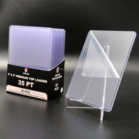 3x4 toploader Film À Double Revêtement Écologique Sans Soudure 35PT Chargement par le Haut JO-AC-FTP titulaire de la carte