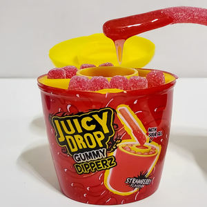 Venta al por mayor individualmente envuelto dulce y amargo Halal <span class=keywords><strong>Juicy</strong></span> Fruity <span class=keywords><strong>Drop</strong></span> Gummy Sweet Sticks con gel de inmersión agria - Product Image 4