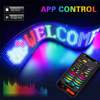 Demon Eyes Car Led Logo APP LED Matrix Pixel Panel Night Light DIY Pantalla LED flexible programable para coche camión